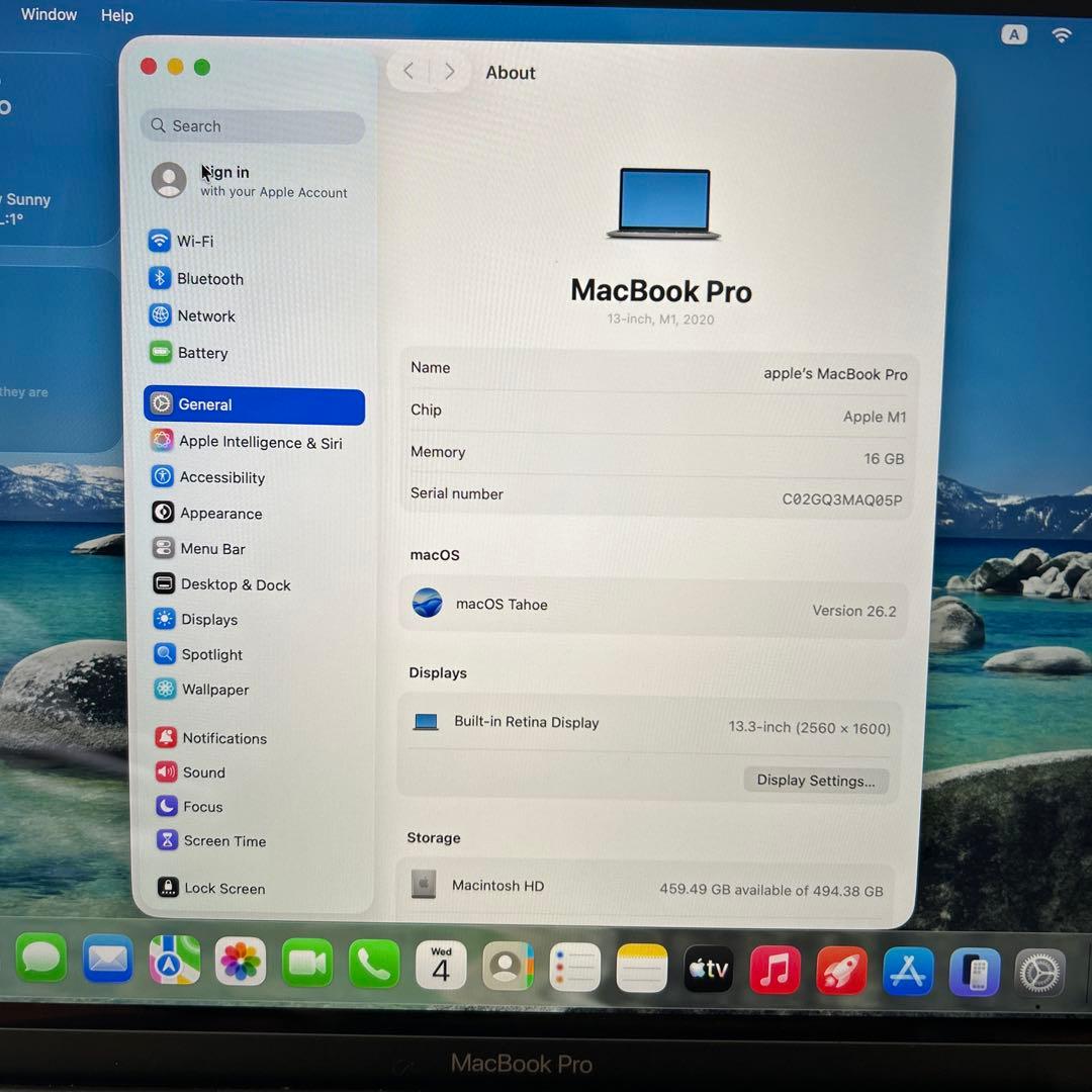 美品MacBook Pro 2020 M1 A2338 16GB 500GB - メルカリ