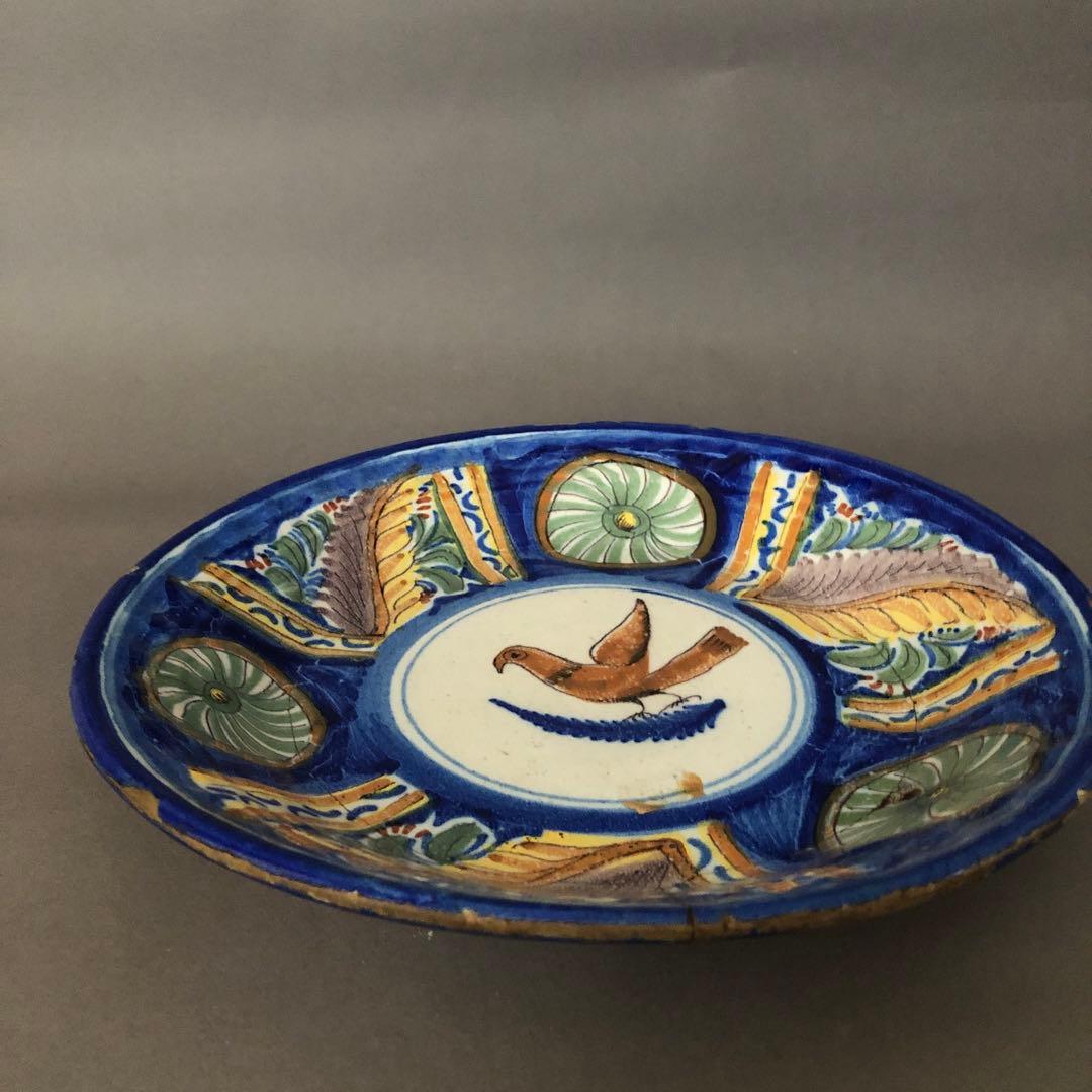 スペインアンティーク 絵皿 骨董