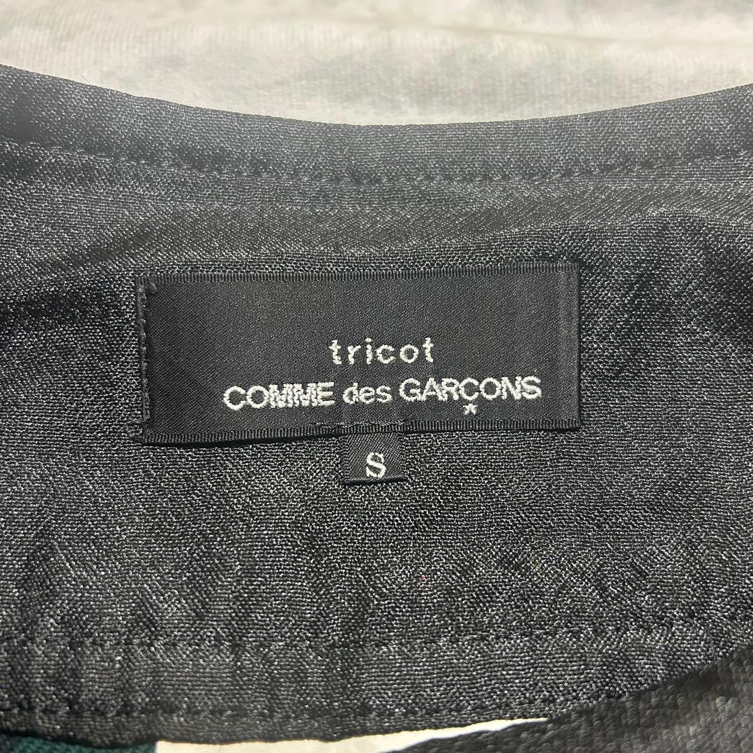 [o]オールシーズン膝丈　 チェック 変形プリーツスカート　S