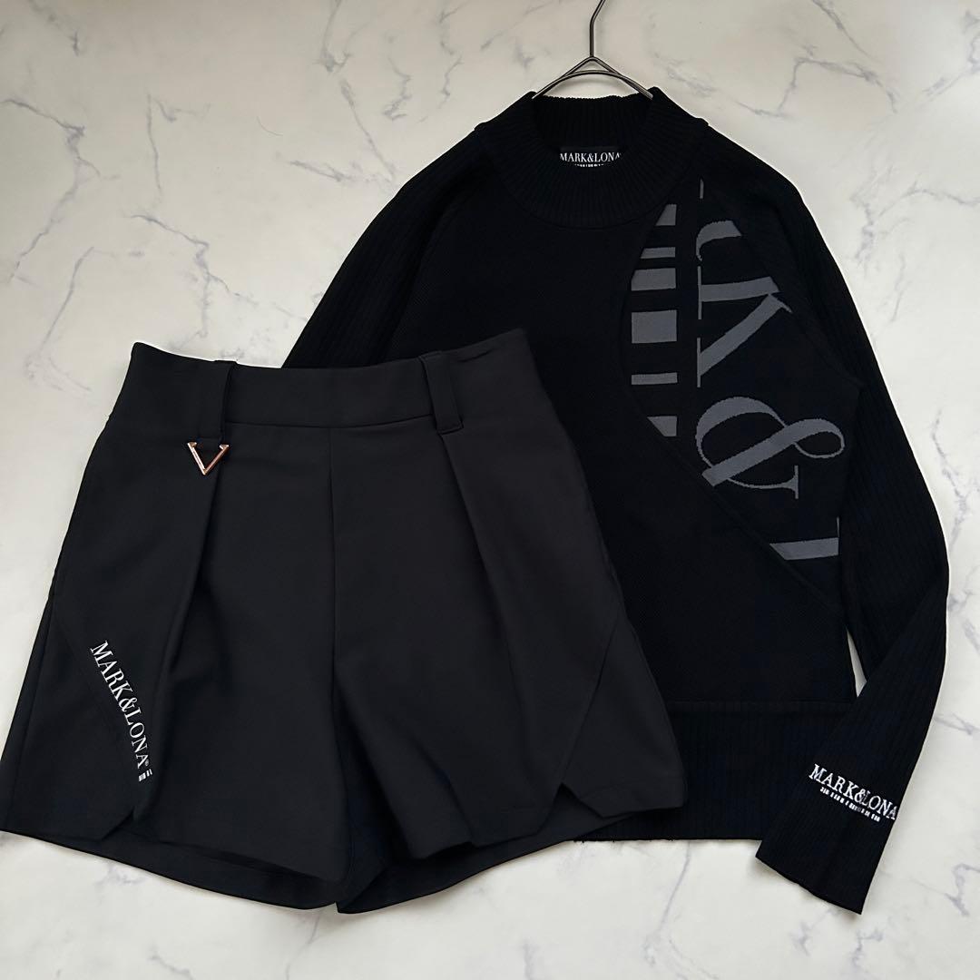 マークアンドロナ 2022年モデル セーター ニット コードシリーズ ブラック
