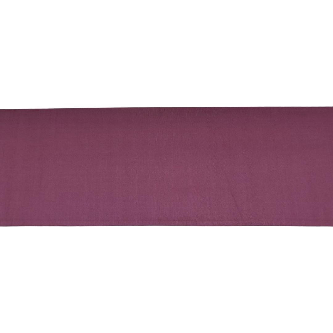 【本場筑前博多織】献上柄 半巾帯 紫　無地　リバーシブル アンティーク　半幅帯