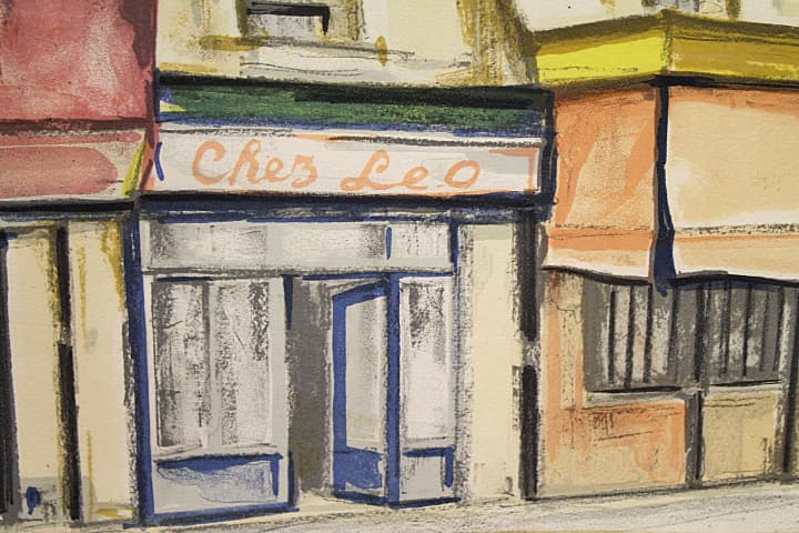 荻須高徳 【モントルグイユ通り】リトグラフ - メルカリ