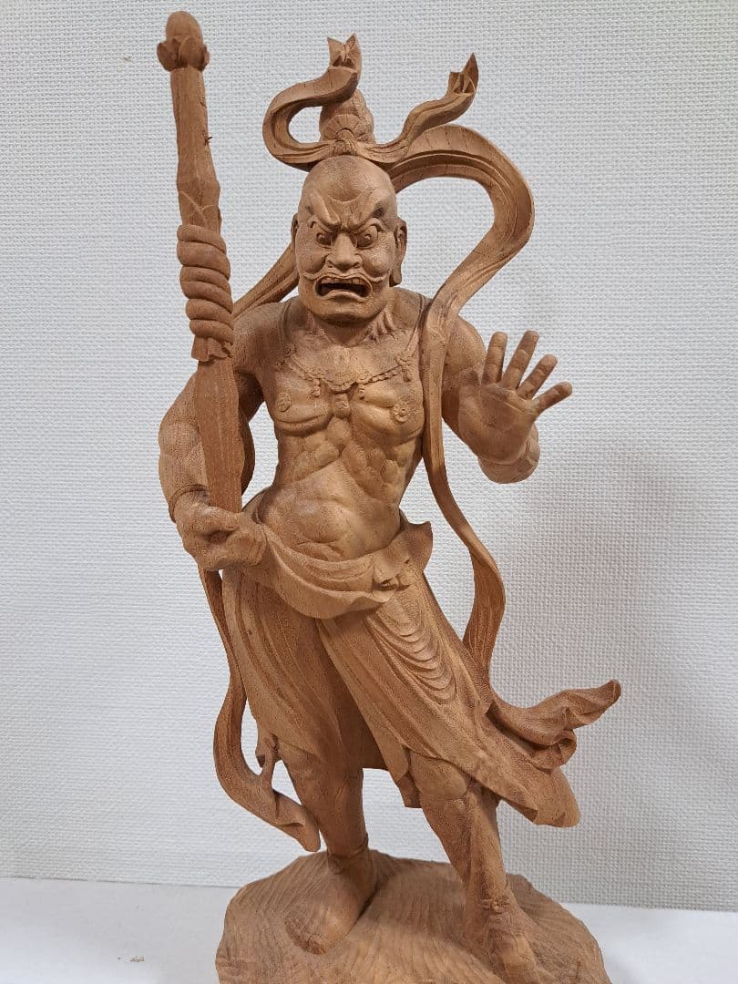 マンモス牙彫り最高級品高砂置物玉章作芯彫り共箱1408g