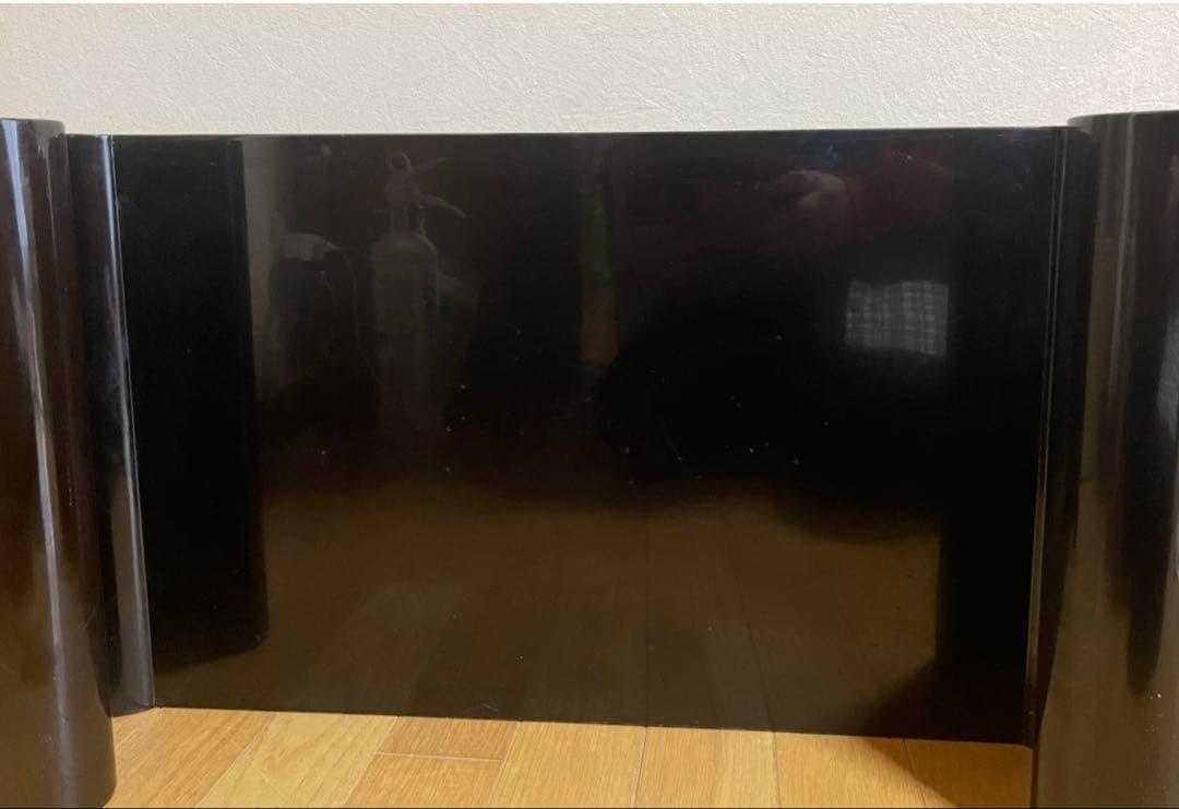 輪島塗 木製花台 青貝梨地黒漆（螺鈿入）