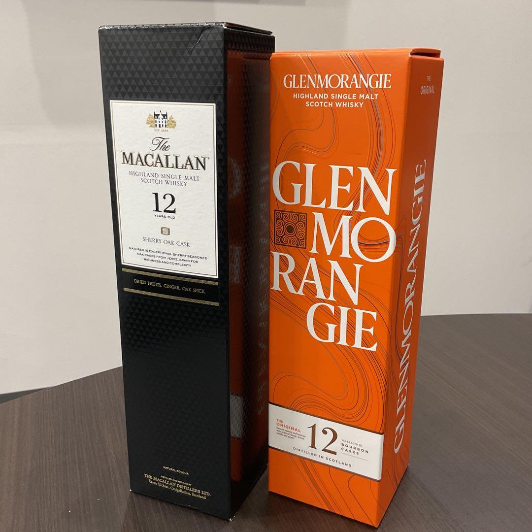 ひ*ン様 2本セットThe Macallan 12年・グレンモーレンジ オリジナ ひ*ン様 2本セットThe Macallan 12年・グレンモーレンジ オリジナ