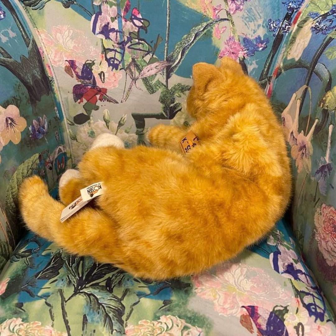 KOSEN ケーセン 寝そべり猫 GINGER CAT,LYING 50cm