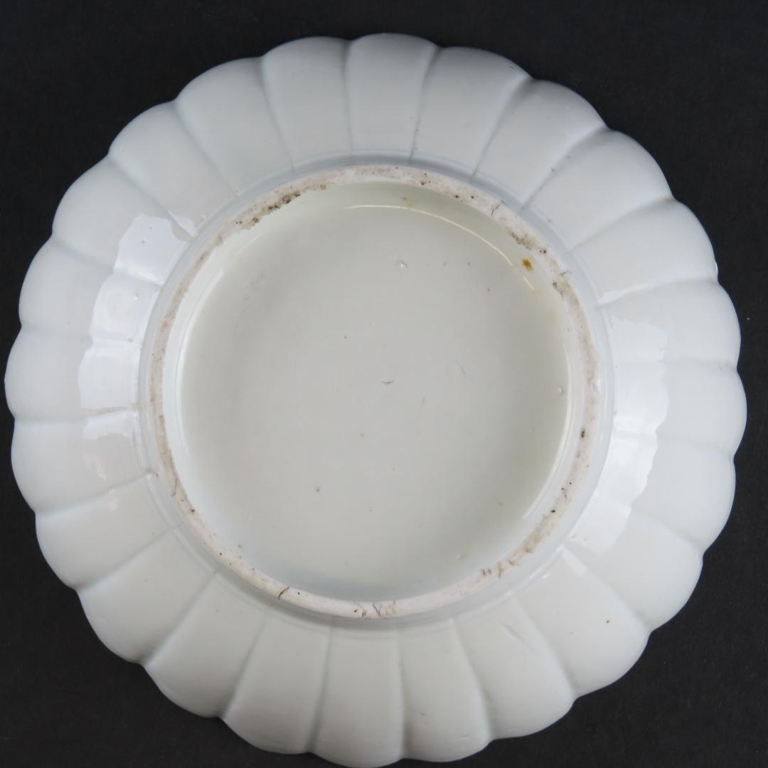 163 白磁 古伊万里 柿右衛門 輪花形 膾皿 なます皿2客