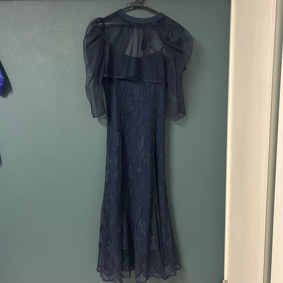 お呼ばれドレスネイビー 結婚式 dollydoll etoll.