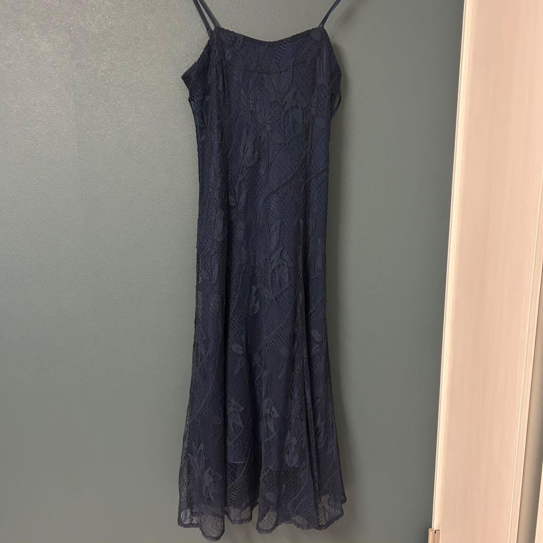 お呼ばれドレスネイビー 結婚式 dollydoll etoll.