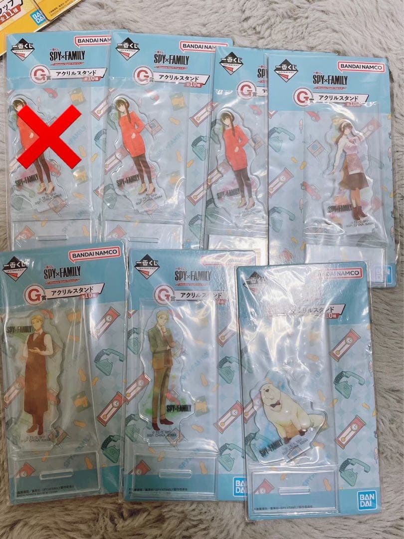 SPY×FAMILY スパイファミリー　一番くじ　まとめ売り　アクスタ　ラバスト