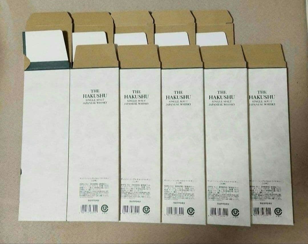 サントリー白州NV】700ml 化粧箱(カートン)のみ5枚セット(美品