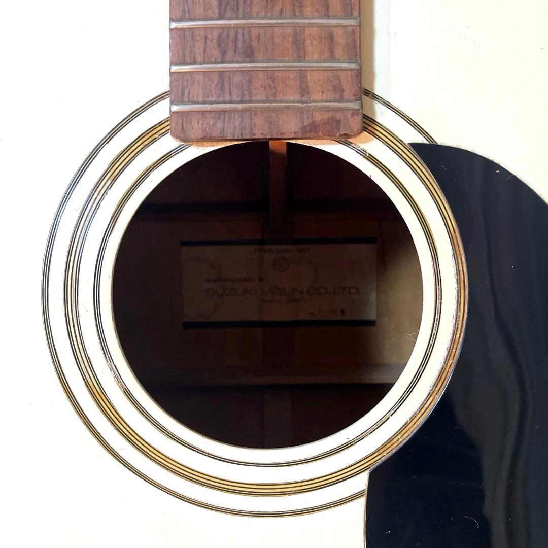 【商品】ヴィンテージ鈴木バイオリン ギター F-150W ホワイト　希少カラー