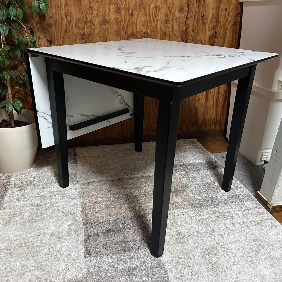 都内23区送料無料❗️タンスのゲン　バタフライテーブル　チェア2脚セット✨