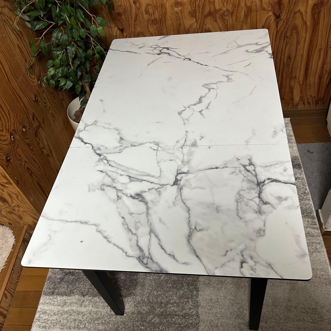 都内23区送料無料❗️タンスのゲン　バタフライテーブル　チェア2脚セット✨