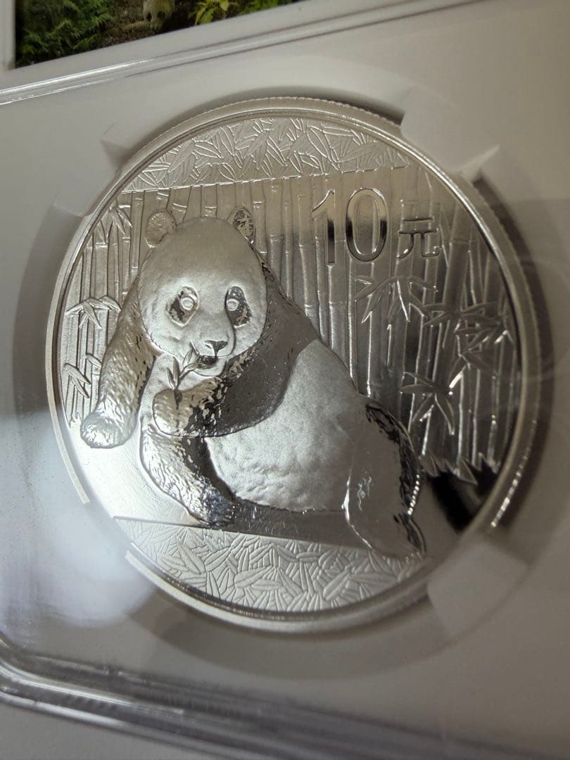パンダ銀貨 NGC MS70 中国 純銀 30g 2015年 - メルカリ