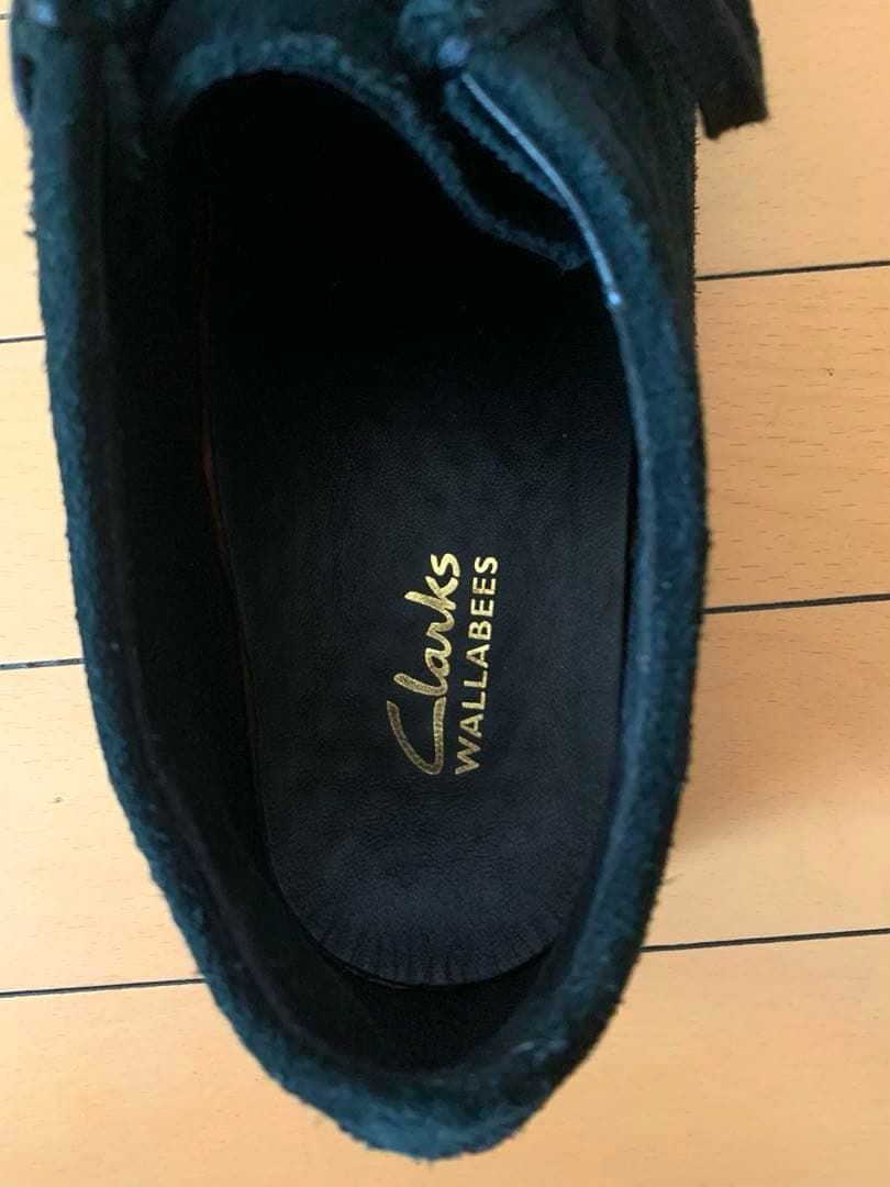 美品　Clarks WALLABEE 2 WP ブラック　スエード