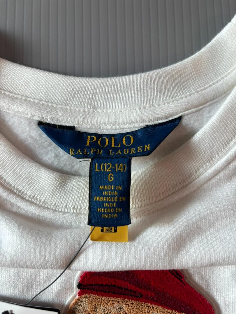 ラスト１枚日本未入荷ガールズL150新作新品ラルフローレンポロベアトレーナー