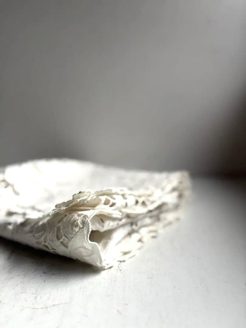 789 フランスアンティーク 美しいエンブロイダリーレース クロス