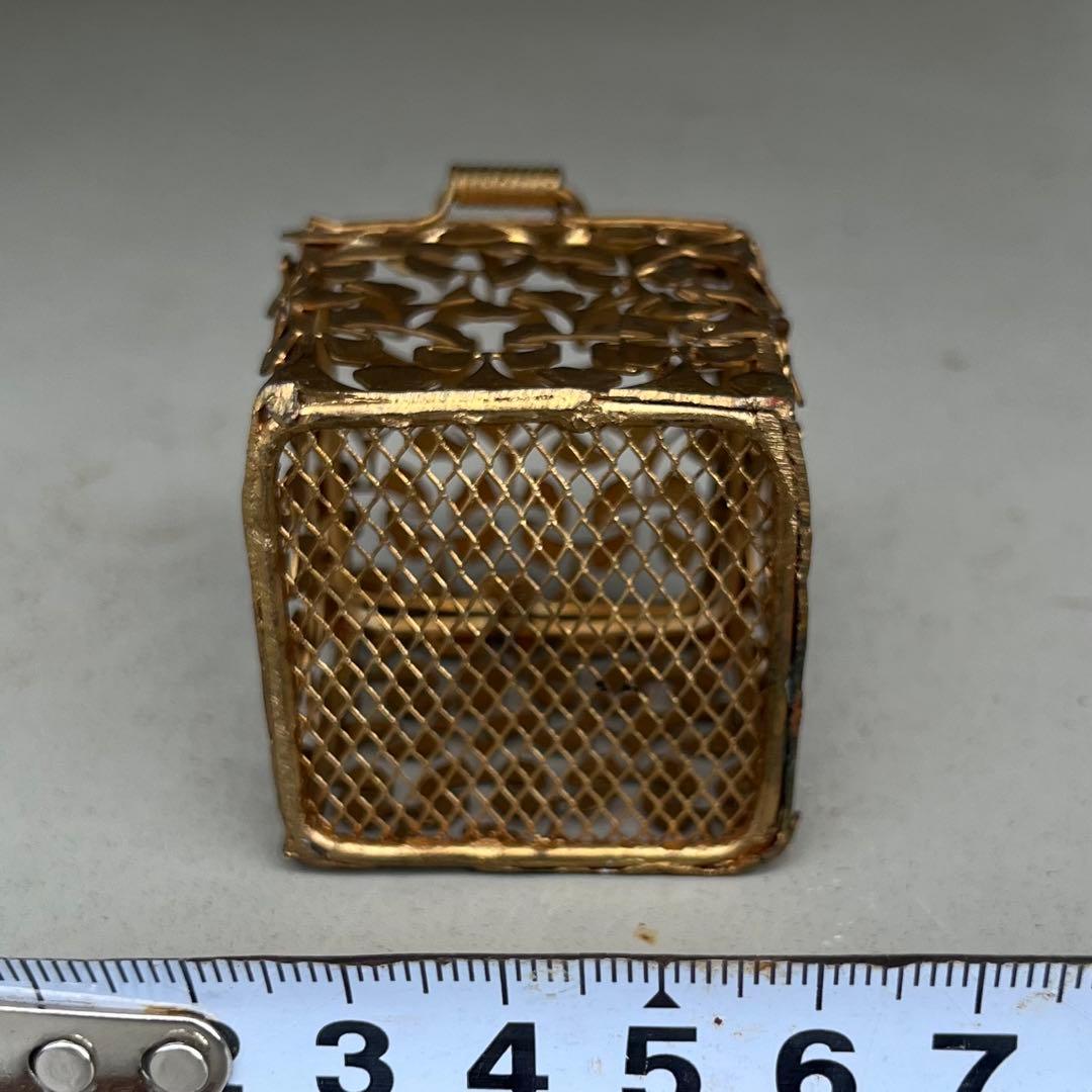 金属製 イチョウ葉模様 小物入れ ギフトボックス