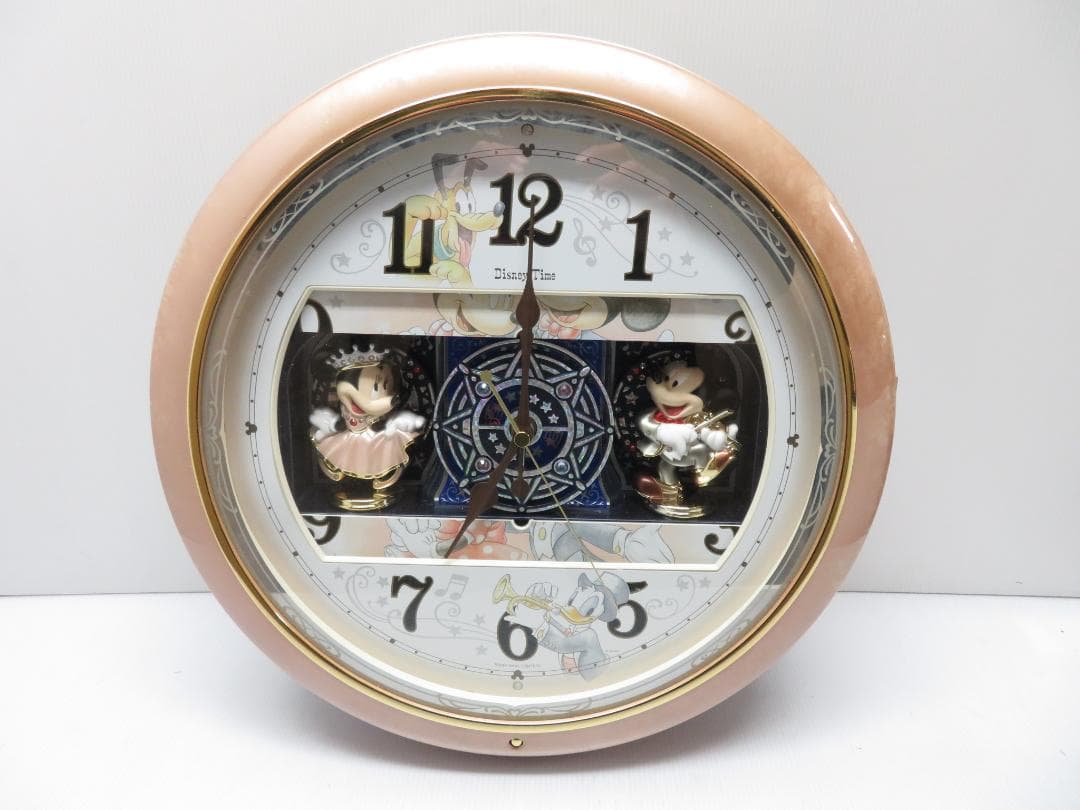デザイナミッキーマウス ミニーマウス アナログからくり メロディ 訳あり品