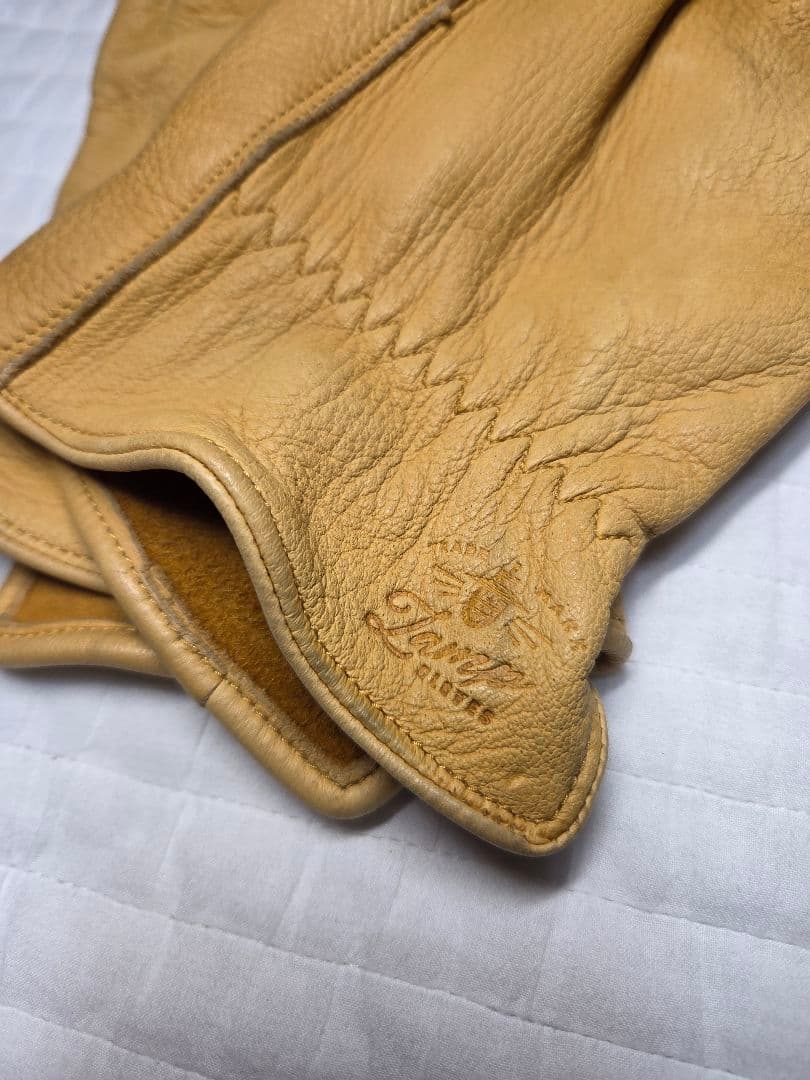 LAMP GLOVES ランプグローブス パンチング キャメルL Lampgloves