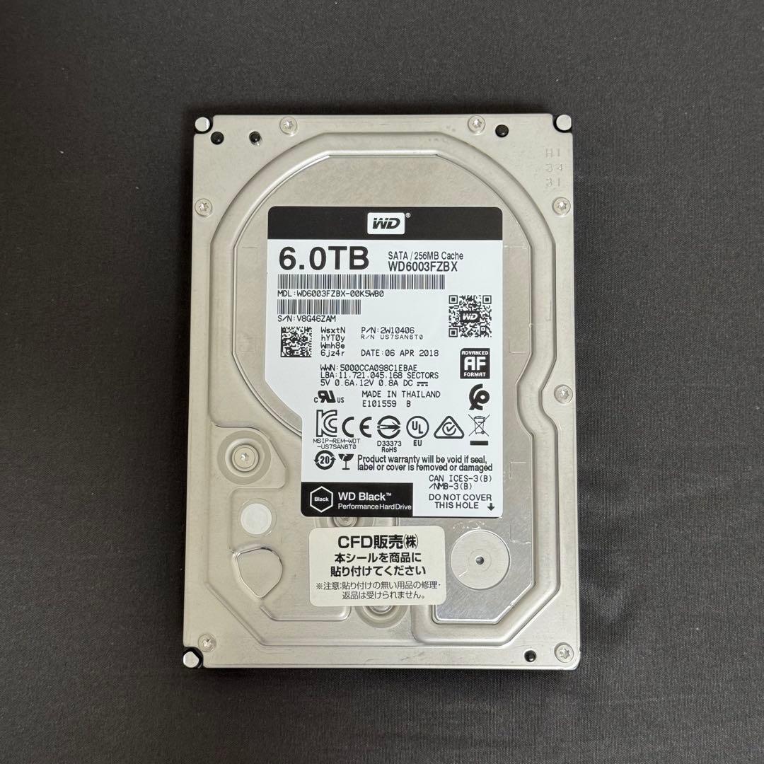 外付けハードディスク・ドライブ Western Digital 6003FZBX Blcak 6TB WD Black 6TB Performance Desktop Hard Drive 7200 RPM - Newegg.com