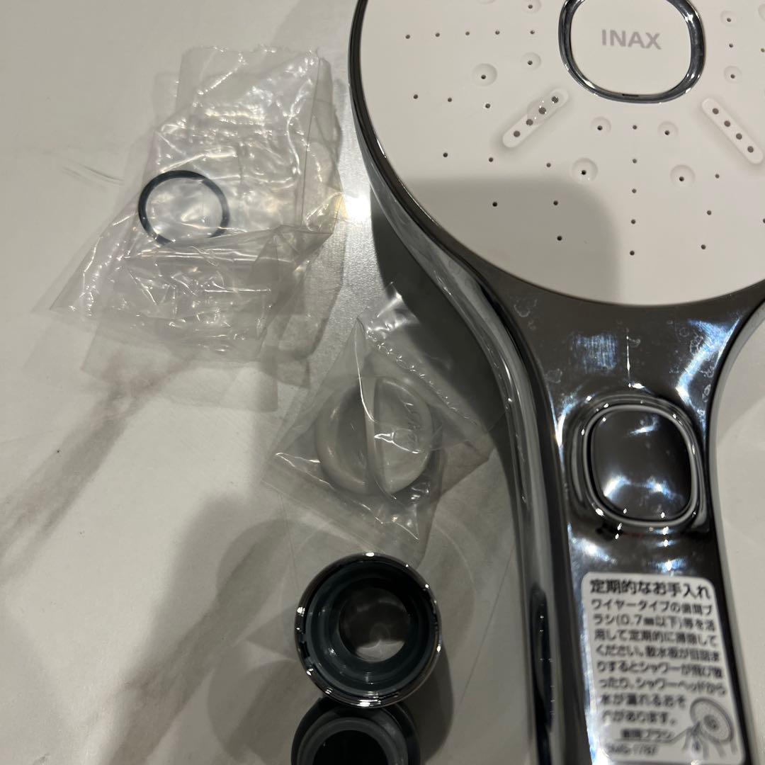 リクシル(INAX )エコアクアスイッチシャワー メッキ仕様 ヘッドのみ