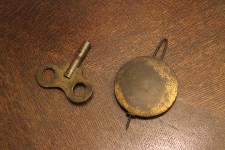 明治27年 アンティーク 京都時計 八角 掛時計 柱時計 振り子 動作品