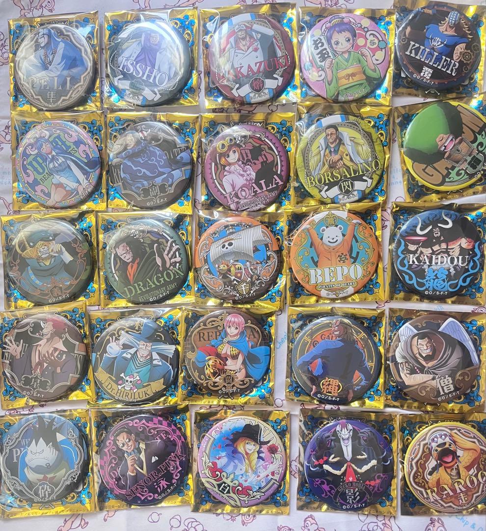 ONEPIECE 輩缶バッジ WORLD コンプリート100種セット ワンピース