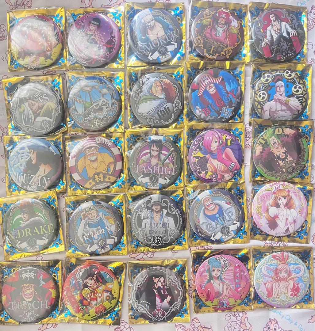 ONEPIECE 輩缶バッジ WORLD コンプリート100種セット ワンピース
