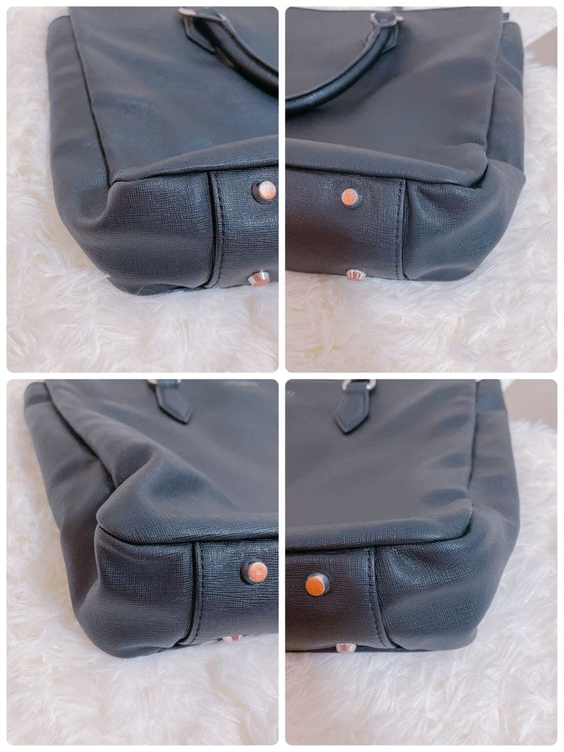 マッキントッシュ　サフィアーノレザー　トートバッグ　ブラック　ビジネスバッグ