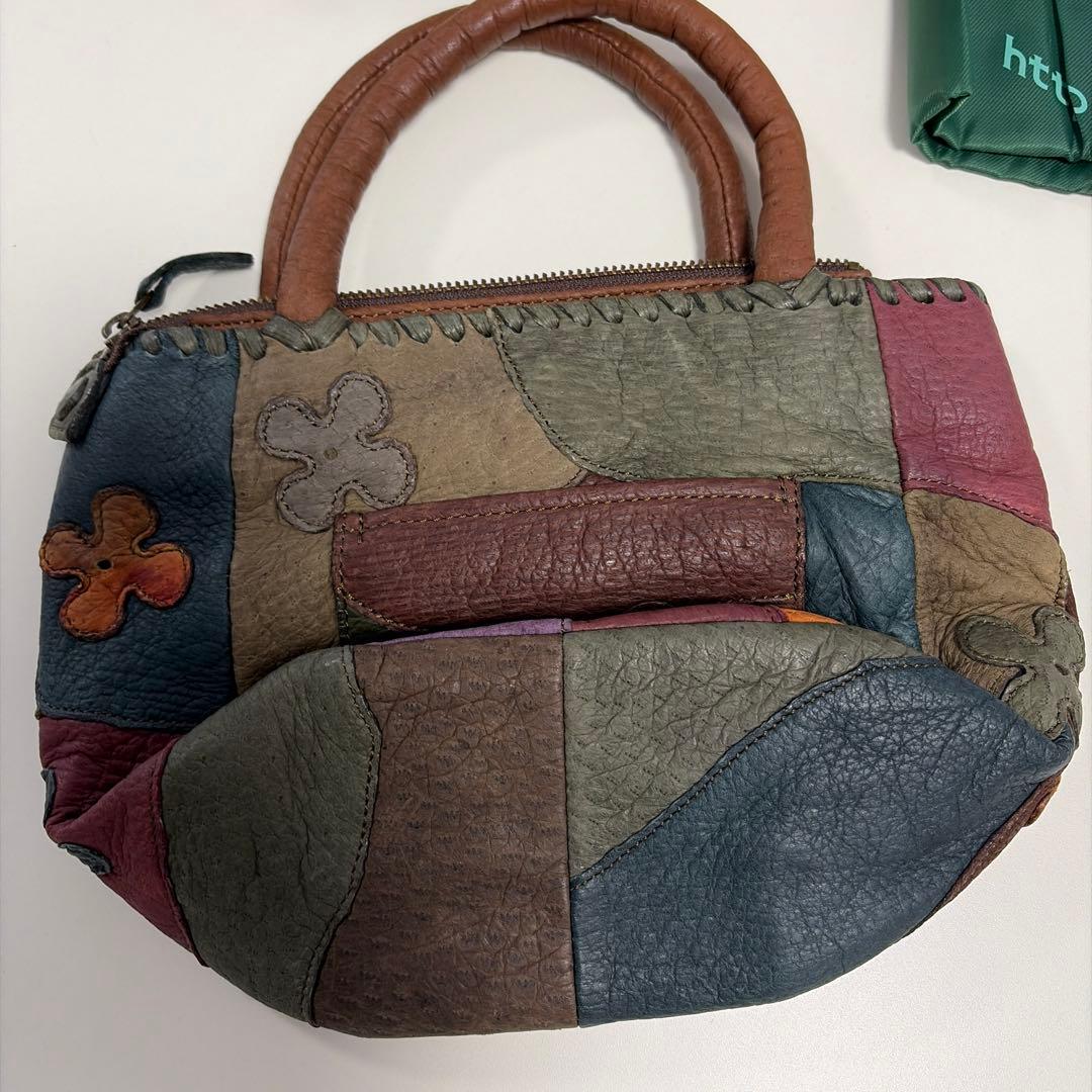 IBIZA　希少ペッカリー レザーハンドバッグ　美品！