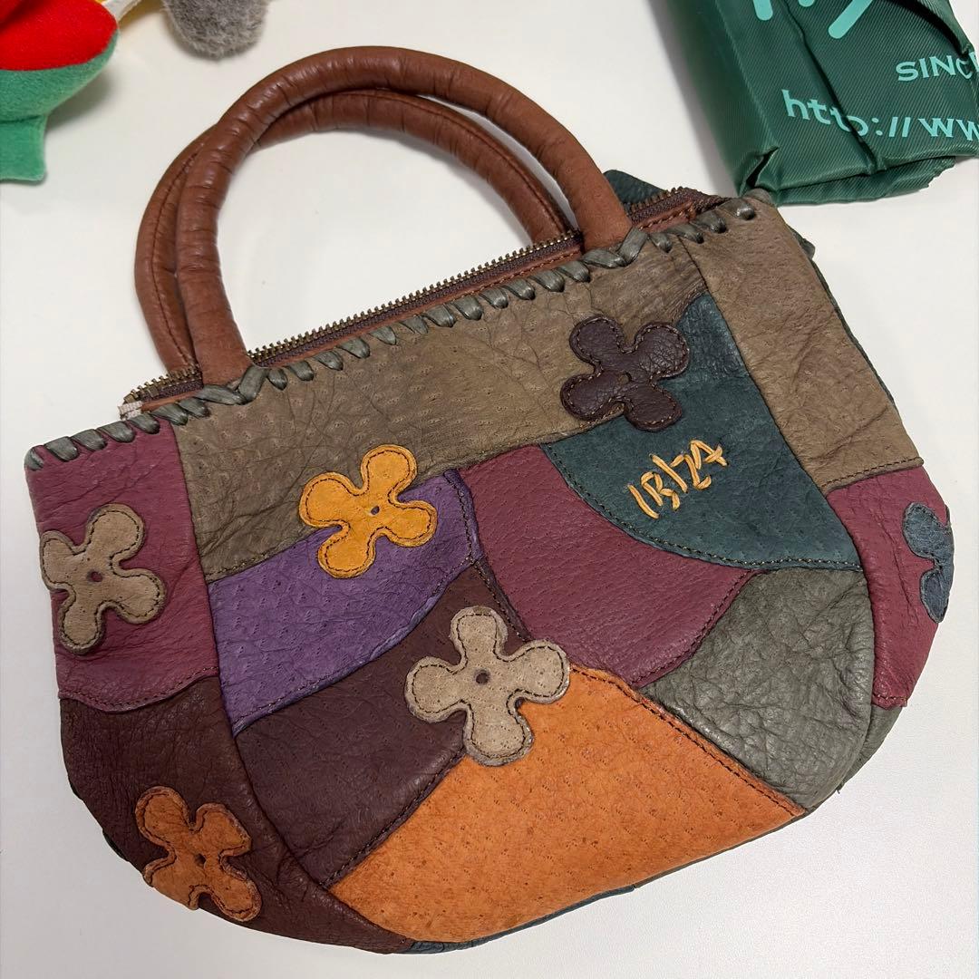 IBIZA　希少ペッカリー レザーハンドバッグ　美品！