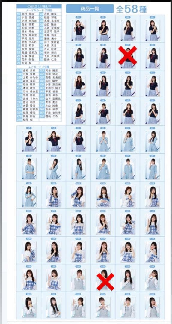 日向坂46 ツインウエハース ほぼコンプリート58種中57種類