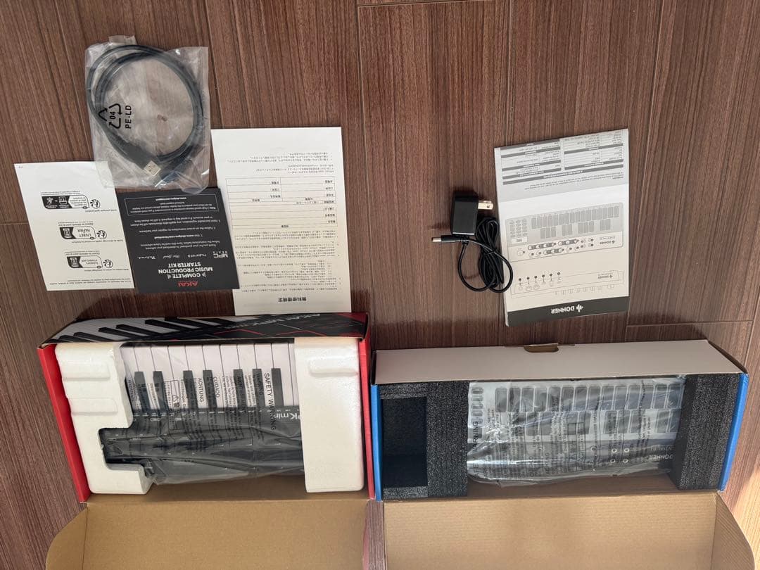 AKAI MPK mini MIDIキーボード Donner B1シンセサイザー