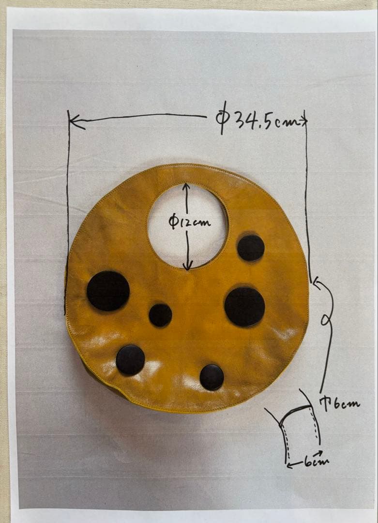 ジャンポール　ゴルチェ　ヴィンテージ　レザーバッグ　レザーバッヂ