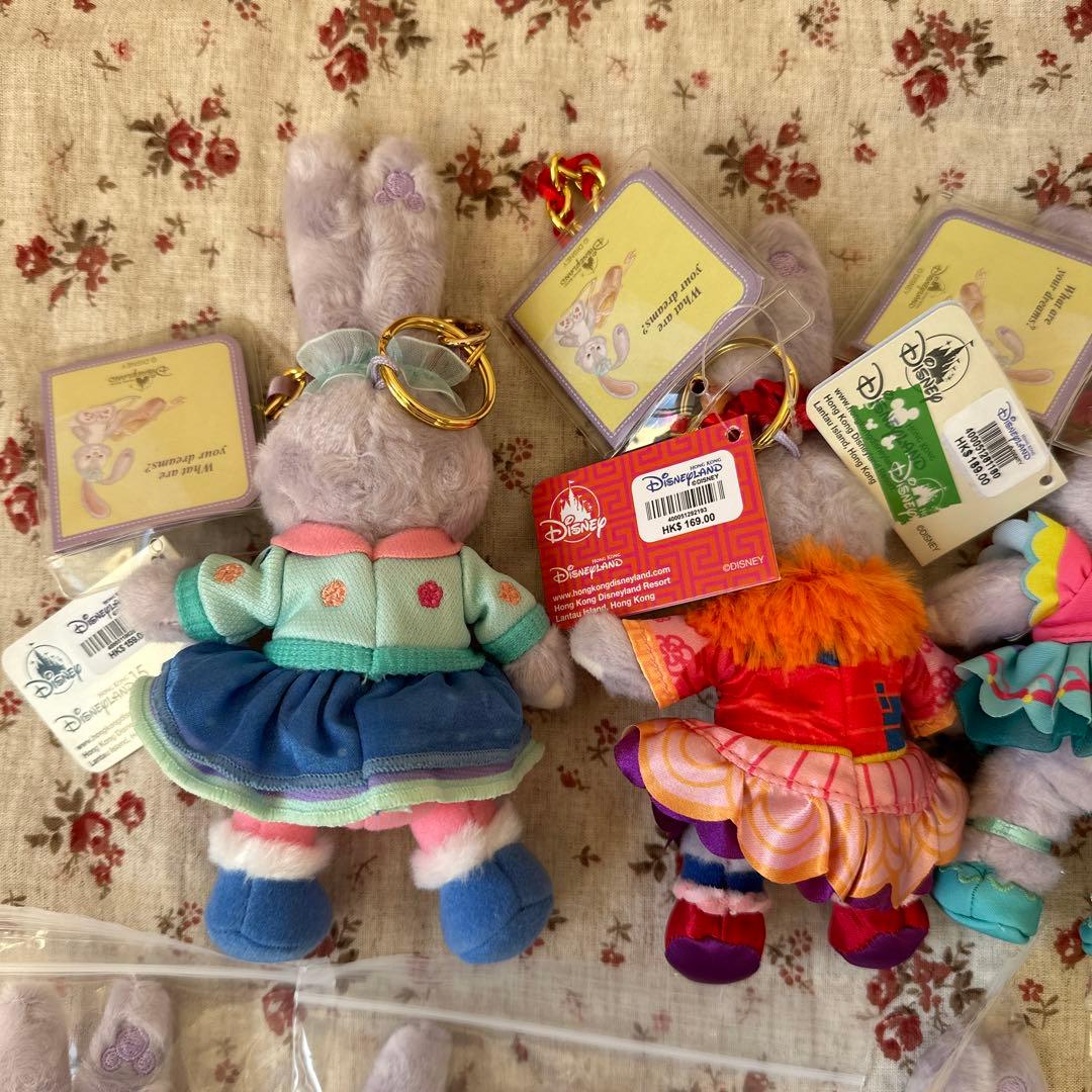 香港ディズニー＆シー❤️ステラルー ぬいぐるみバッジ・キーチェーン