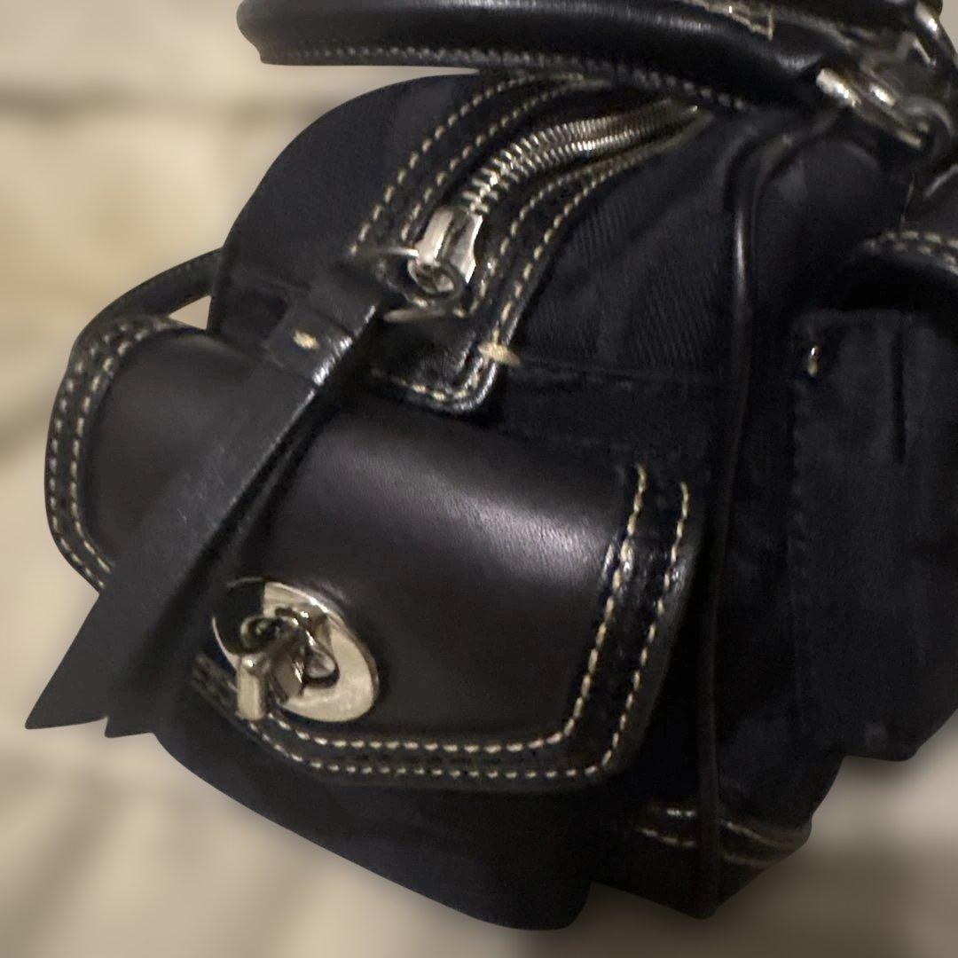 COACH ブラック ミニボストン