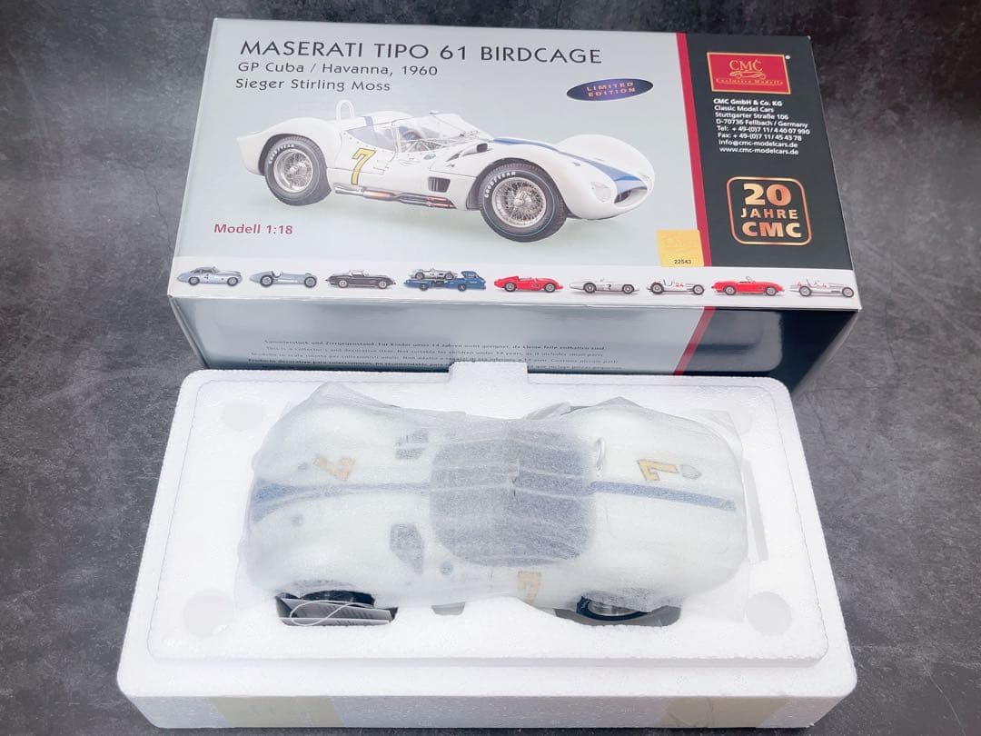 1500台限定 CMC 1/18 マセラティ ティーポ 61 バードケージ