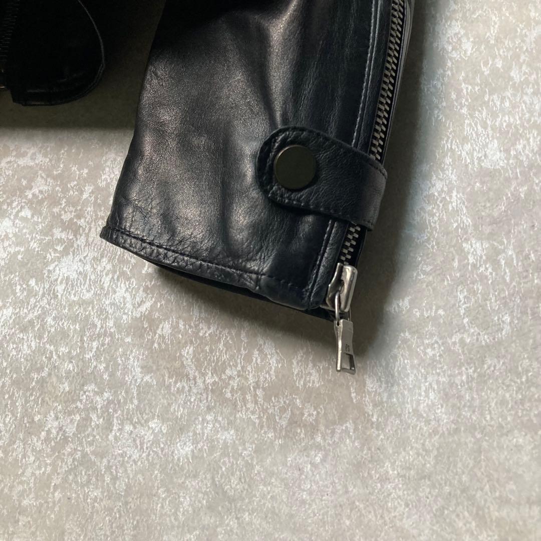 美品】ポールスミス PaulSmith レザージャケット ラム ペイズリー