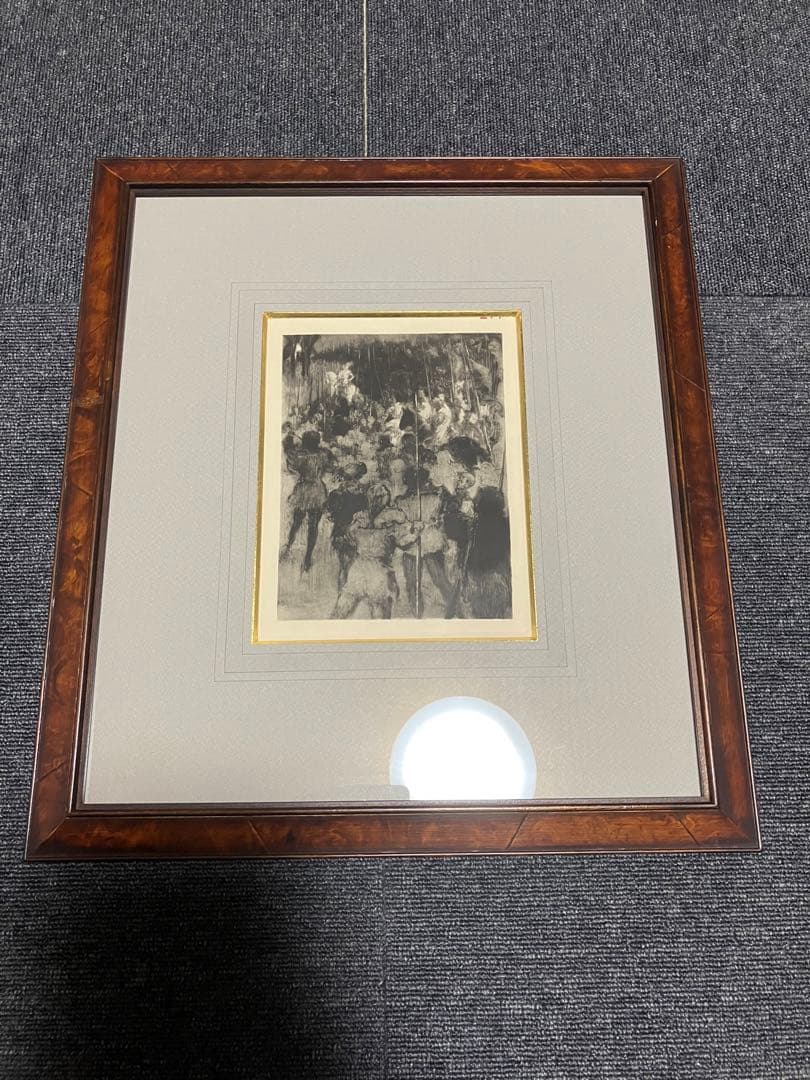 ルイ・イカール　「聖女の守り神　13」銅版画　額装　箱有 ルイ・イカール 「聖女の守り神 13」銅版画 額装 箱有 ルイ・イカール