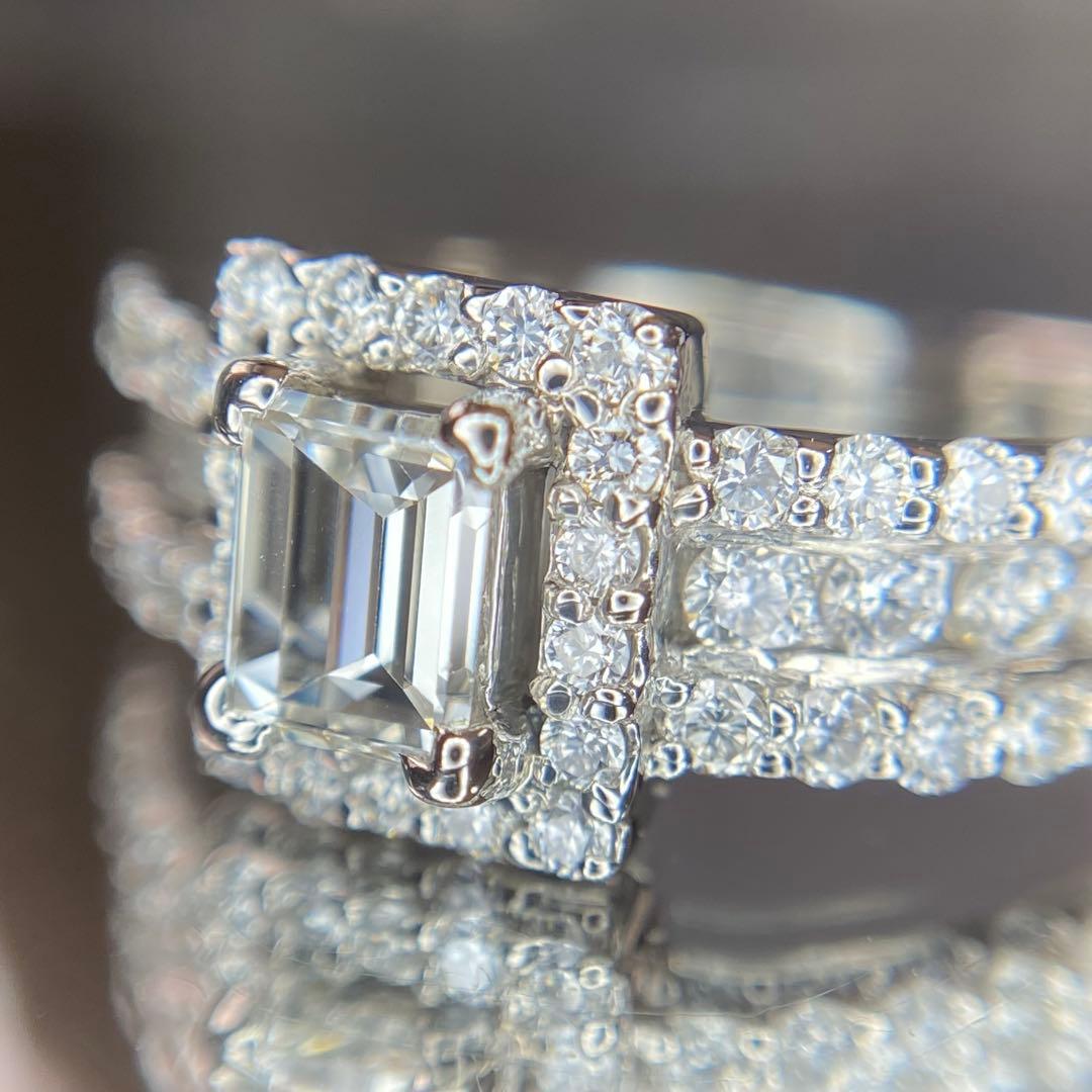 『専用です』天然 ダイヤモンド リング 計1.072ct PT900