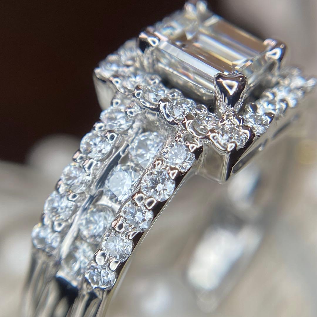 『専用です』天然 ダイヤモンド リング 計1.072ct PT900