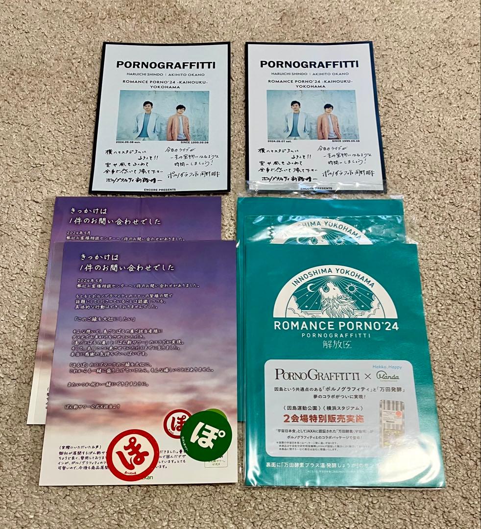 【非売品】ポルノグラフィティ A3クリアポスター 全書 楽曲ロゴ絵柄 フライヤー