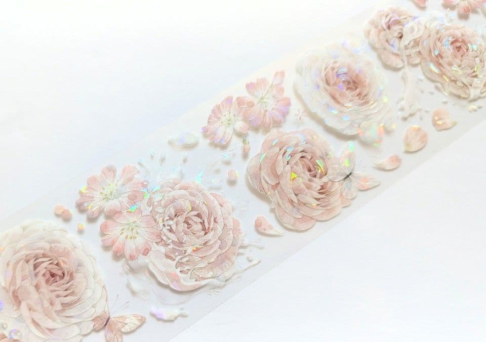 ら**様 海外マステ マスキングテープ まとめ売り お花 装飾 中古巻き