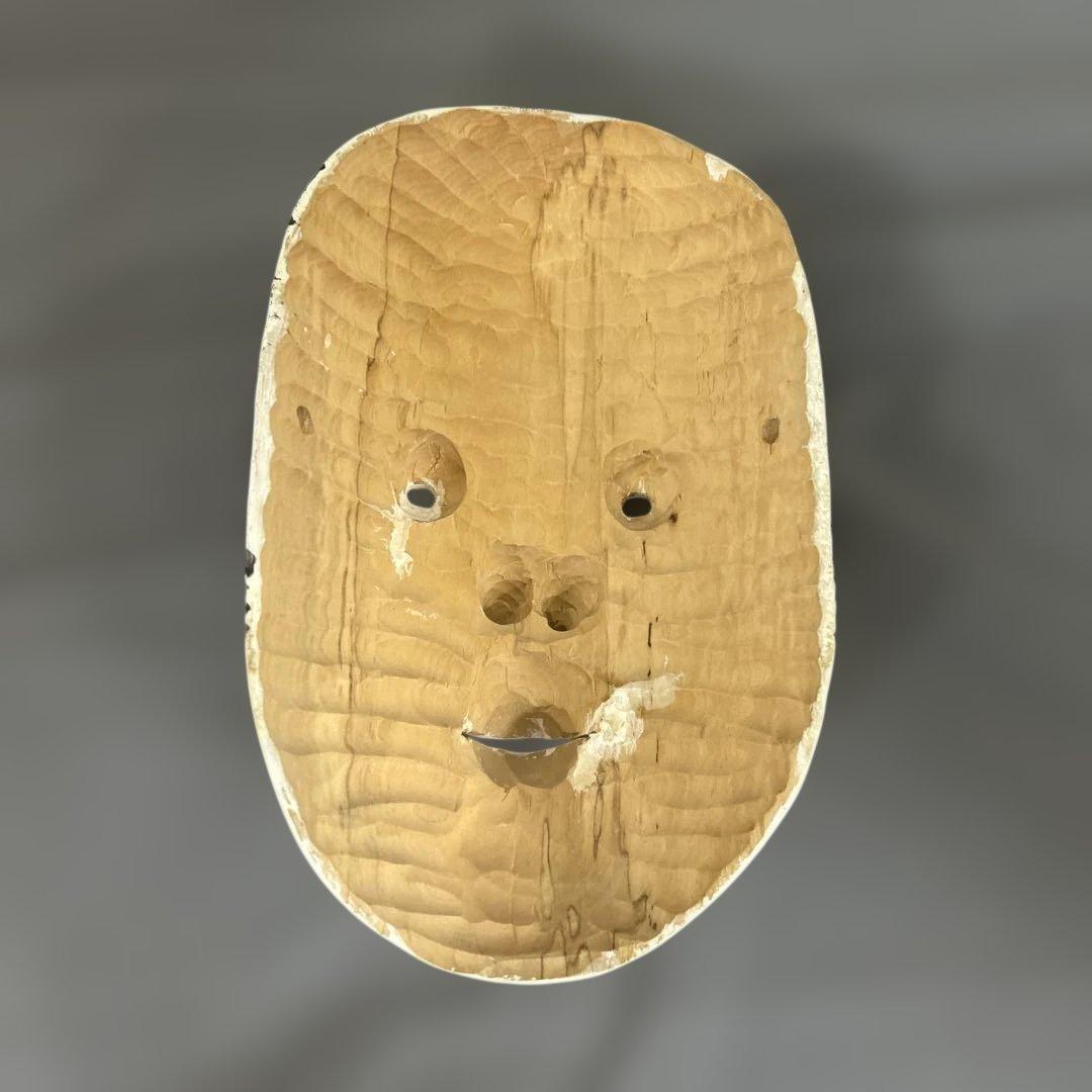 能面 小面 檜 木製能面 - メルカリ