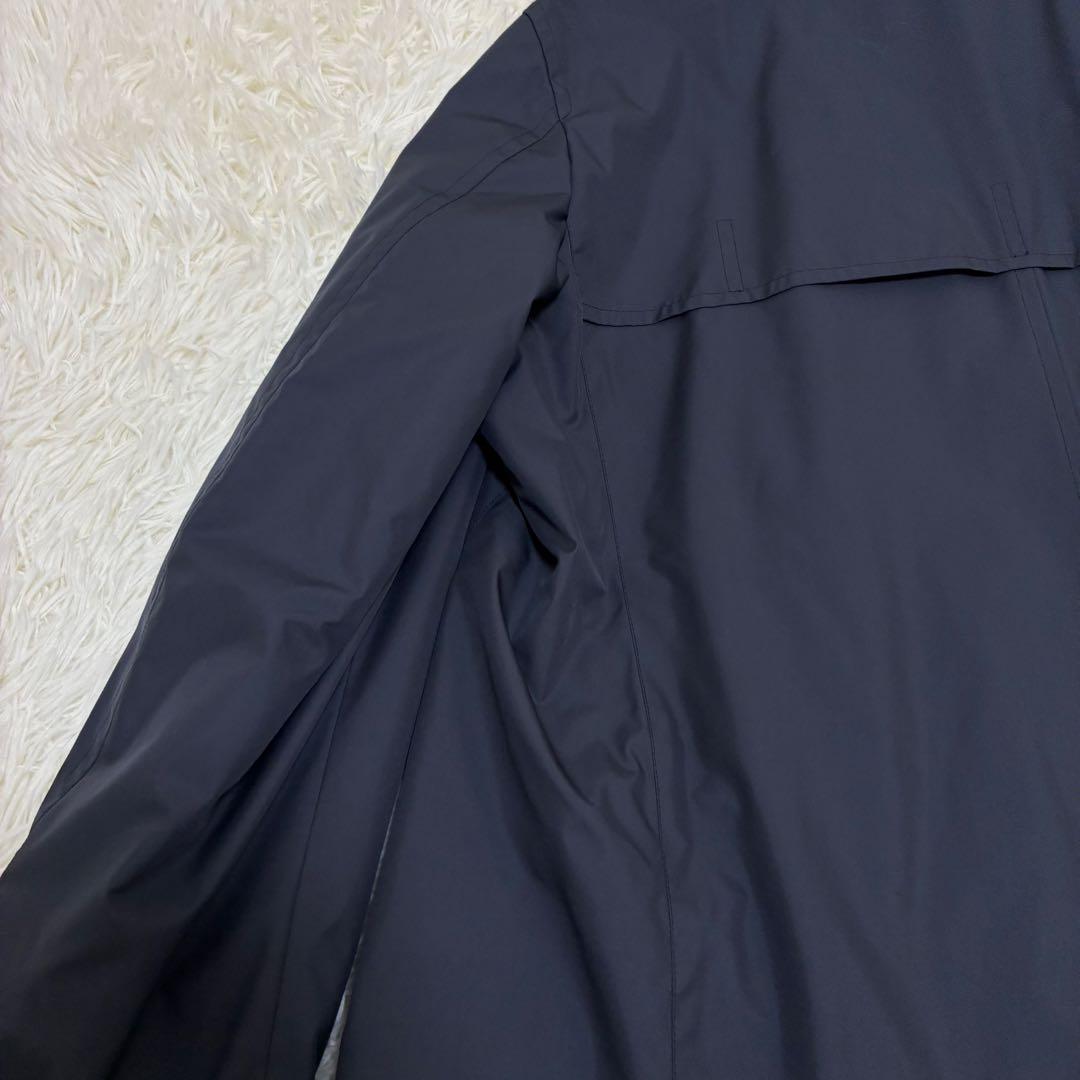 Aquascutum　アクアスキュータム　コート　ライナーなし　ネイビー　フード