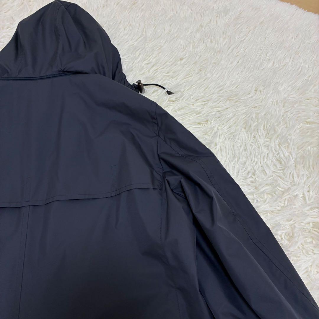 Aquascutum　アクアスキュータム　コート　ライナーなし　ネイビー　フード