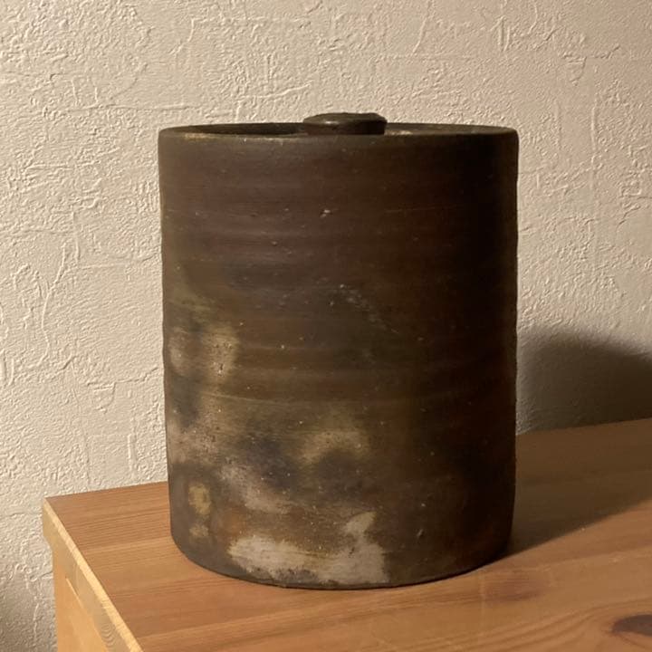 備前 水指 木村陶峰造 力印●ヴィンテージ茶道具