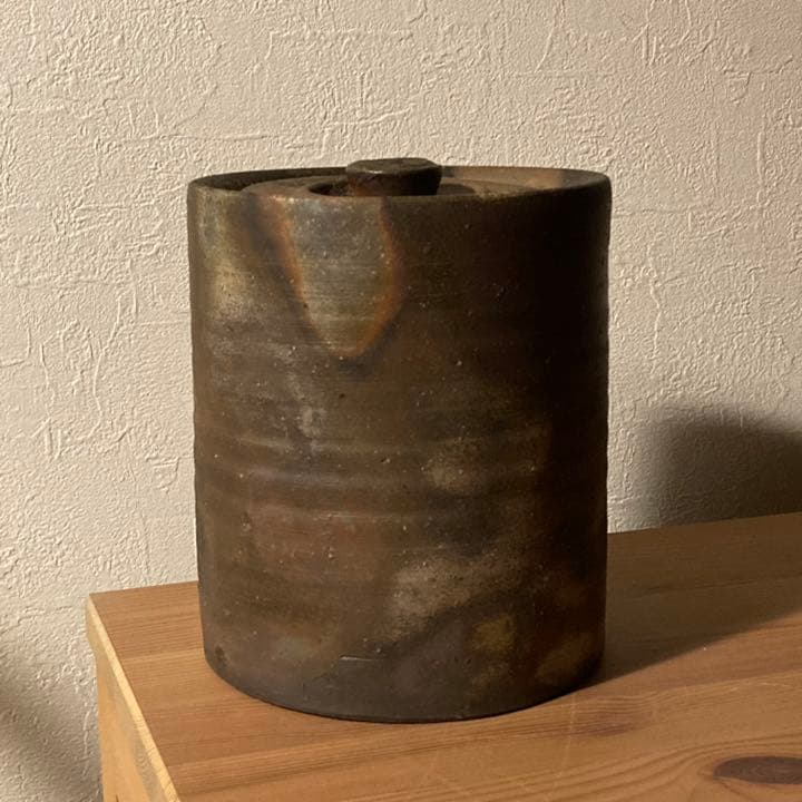 備前 水指 木村陶峰造 力印●ヴィンテージ茶道具